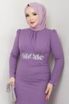 Bahar Tesettür Abiye Lavanta