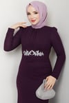 Bahar Tesettür Abiye Mürdüm
