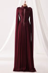 Dior Tesettür Abiye Bordo