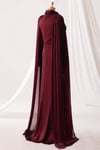 Dior Tesettür Abiye Bordo