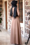 Masal Tesettür Elbise Camel