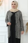 Şahika Tesettür Abiye Siyah