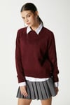  Mushy Bordo Basic Triko Kazak
