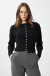 Kadın Aria Premium Viscose Yumuşak Siyah Triko Hırka