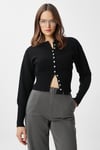 Kadın Aria Premium Viscose Yumuşak Siyah Triko Hırka