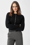 Kadın Aria Premium Viscose Yumuşak Siyah Triko Hırka