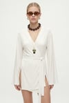 Kadın Briana Ultra Soft Ekru Kimono