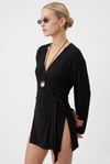 Kadın Briana Ultra Soft Siyah Kimono