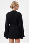 Kadın Briana Ultra Soft Siyah Kimono