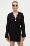 Kadın Briana Ultra Soft Siyah Kimono