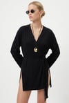 Kadın Briana Ultra Soft Siyah Kimono