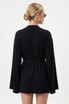 Kadın Briana Ultra Soft Siyah Kimono