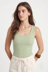 Kadın Cotton Premium Doku Açık Çağla Pamuklu Basic Fitilli Atlet