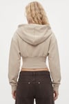 Kadın Crew Korseli Slim Kalıp Siyah Kapüşonlu Sweatshirt