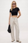 Kadın Deal Lux Touch Yumuşak Doku Crop Siyah Bluz