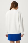 Kadın Dress Nakışlı Ekru Mavi Sweatshirt