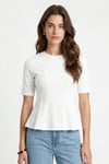 Kadın Ella Beyaz Peplum Bluz 