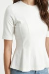 Kadın Ella Beyaz Peplum Bluz 