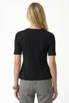 Kadın Ella Siyah Peplum Bluz 