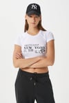 Kadın Fifth Yıkamalı Beyaz Crop Top