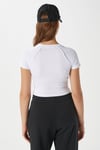 Kadın Fifth Yıkamalı Beyaz Crop Top