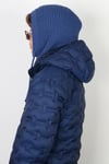 Kadın İpli İndigo Balaclava Triko Bere / Başlık