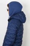 Kadın İpli İndigo Balaclava Triko Bere / Başlık
