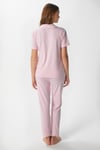 Kadın Julia Pembe Fiyonklu Alt Üst Pijama Takımı