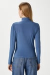 Kadın Moon Büzgülü İndigo Sandy Bluz