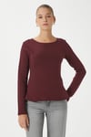 Kadın Runa Premium Bordo Peplum Bluz