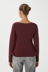 Kadın Runa Premium Bordo Peplum Bluz