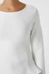 Kadın Runa Premium Ekru Peplum Bluz