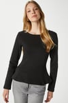 Kadın Runa Premium Siyah Peplum Bluz