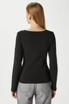 Kadın Runa Premium Siyah Peplum Bluz