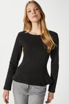 Kadın Runa Premium Siyah Peplum Bluz