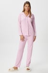 Kadın Secret Extra Soft Pembe Beyaz  Çizgili Pijama Takım