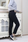 Kadın Siyah Motto Mom Jean