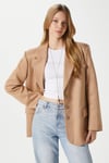 Kadın Thomas Süet Taba Blazer Ceket: