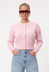 Kadın Tilia Crop Pembe Örgü Hırka