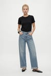 Kadın Vicky Basic Siyah ve Beyaz 2'li T-Shirt