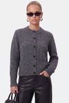 Kadın Warm Soft Dokulu Basic Antrasit Triko Hırka
