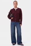 Kadın Warm Soft Dokulu Basic Bordo Triko Hırka