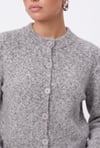 Kadın Warm Soft Dokulu Basic Gri Triko Hırka