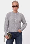 Kadın Warm Soft Dokulu Basic Gri Triko Hırka