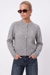 Kadın Warm Soft Dokulu Basic Gri Triko Hırka
