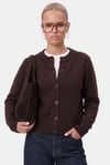 Kadın Warm Soft Dokulu Basic Kahverengi Triko Hırka