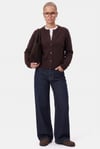 Kadın Warm Soft Dokulu Basic Kahverengi Triko Hırka