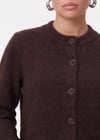Kadın Warm Soft Dokulu Basic Kahverengi Triko Hırka