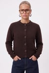 Kadın Warm Soft Dokulu Basic Kahverengi Triko Hırka