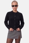 Kadın Warm Soft Dokulu Basic Siyah Triko Hırka